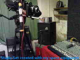 Studio set created with my spare studio equipment